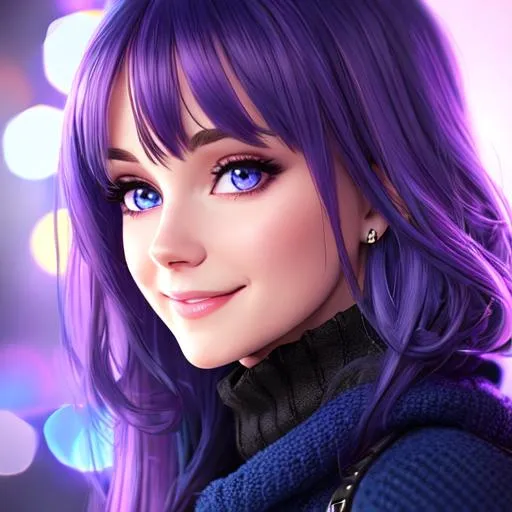 Cozy Short Purple Hair  Short purple hair, Light blue hair, Purple hair