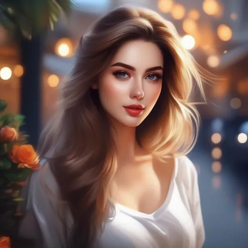 Prompt: realistic woman and beautiful pretty art 4k full HD 