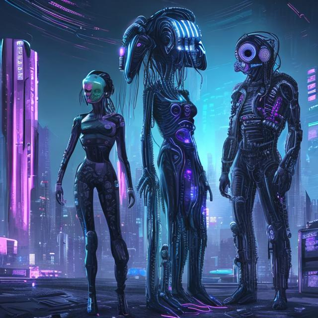 cyberpunk alien forms | OpenArt