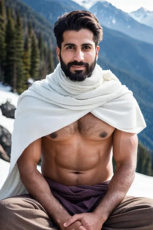 Full Body Portrait Of A Handsome Rugged Kashmiri War Openart