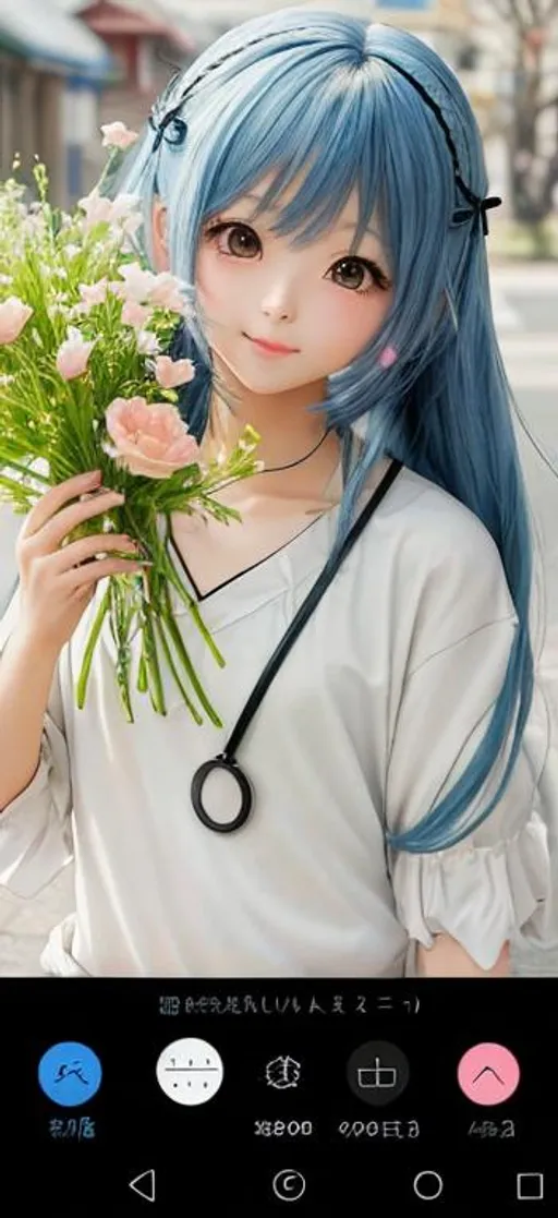 Prompt: Change the image to still resemble an anime girl cute and pretty
