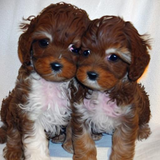 pretty cavapoo puppies with a bath OpenArt