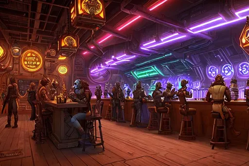 Star Wars Art Prints, Cantina at Midnight, Bar Art, Limited