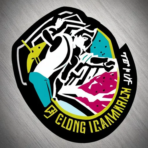 Prompt: climbing crew logo

