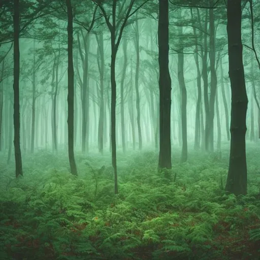 Prompt: A forest that I makes wondering 
