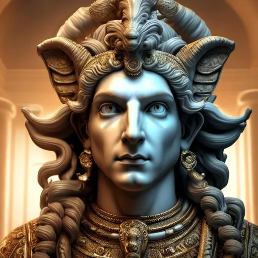 Prompt: photo realistic portrait of a god mithras, standing in the middle of the white house, ultra realistic, hyperrealism, human , scrupulous detail, excessive detail, highly real , cinematic lighting , volumetric rays, photography, ultra details, recise detail, god rays, super resolution detail , face realistic , photo, Studio lighting 