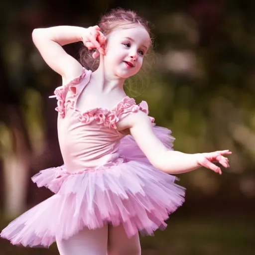 Prompt: A  dancing ballerina
