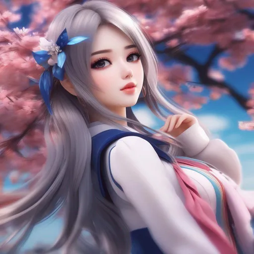 3d anime woman and beautiful pretty art 4k full raw HD