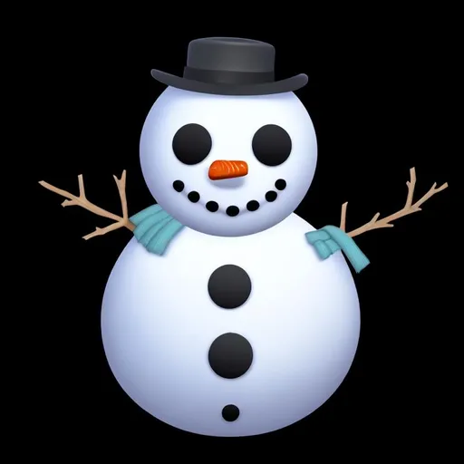 Prompt: Snowman emoji