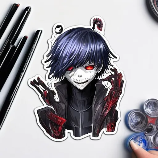 Prompt: tokyo ghoul sticker