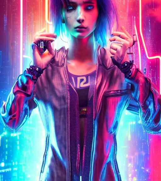 Cyberpunk Girl Wallpaper