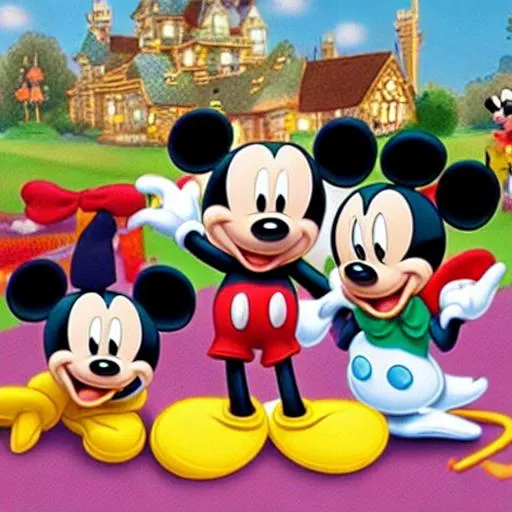 Prompt: mickey mouse clubhouse
