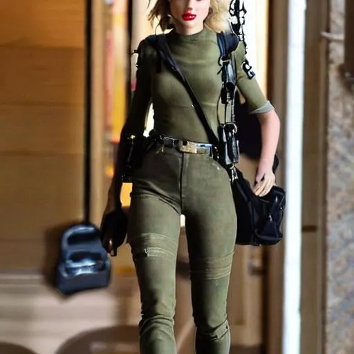 Prompt: Taylor swift in military outfit