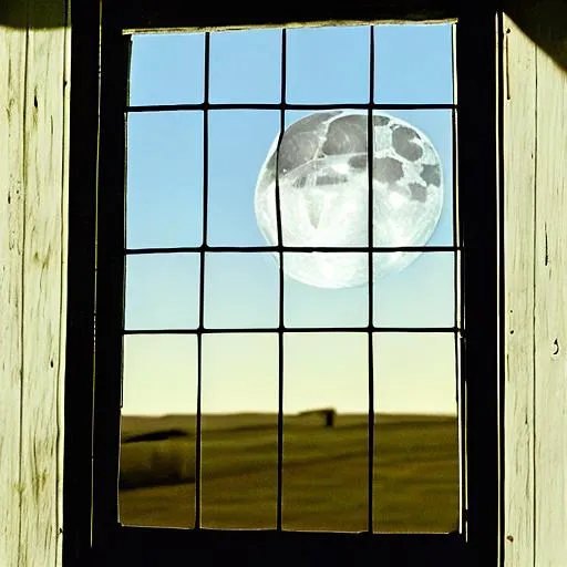 Prompt: window shuttered 
against a new day 
splinter moon 