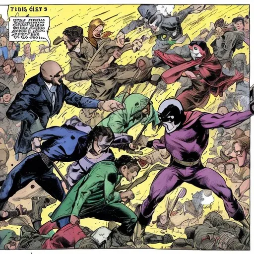Prompt: All the genders fighting to the death