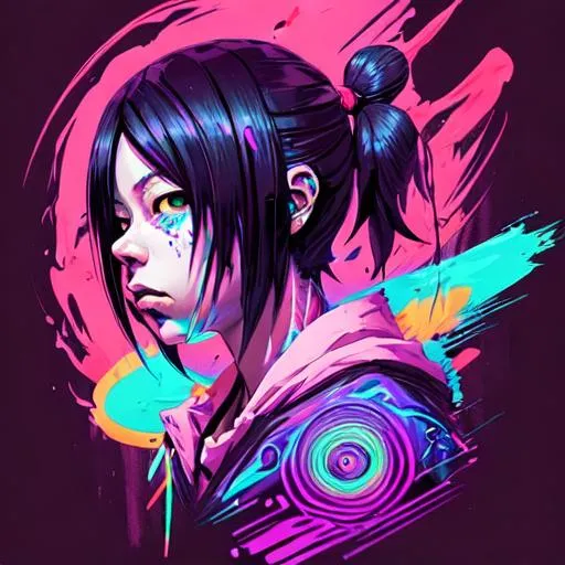 Prompt: Hypnotic illustration of Sasuke Uchia, anime, hypnotic, psychedelic art, pop surrealism, dark glow neon paint, mystical, Behance, 4k, 8k, UHD, professional, studio lighting, unreal engine, 