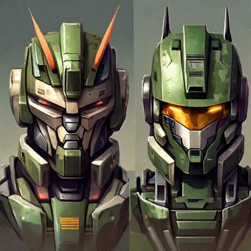 Prompt: realistic autobot lithe militaristic headshot