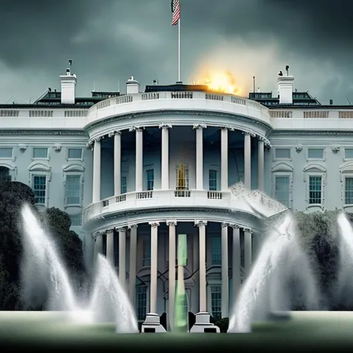 Prompt: white house down