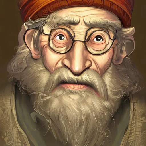 Prompt: Fantasy illustration of an old man as an alchemist, full face, high quality, highly detailed, wide angle, illustration, digital art, full color