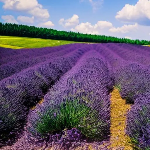 lavender field on a windy day | OpenArt