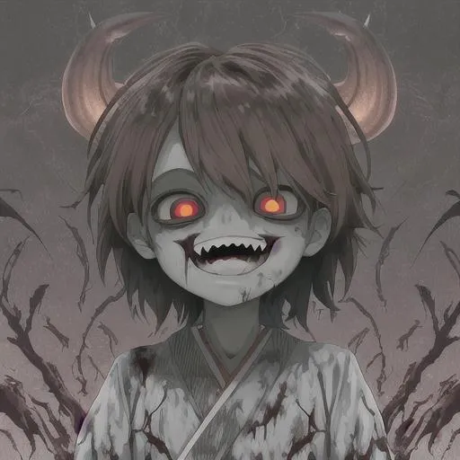 creepy anime child