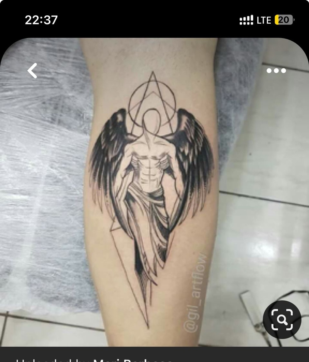 Angel tattoo by Csaba Kolozsvari | Post 6761