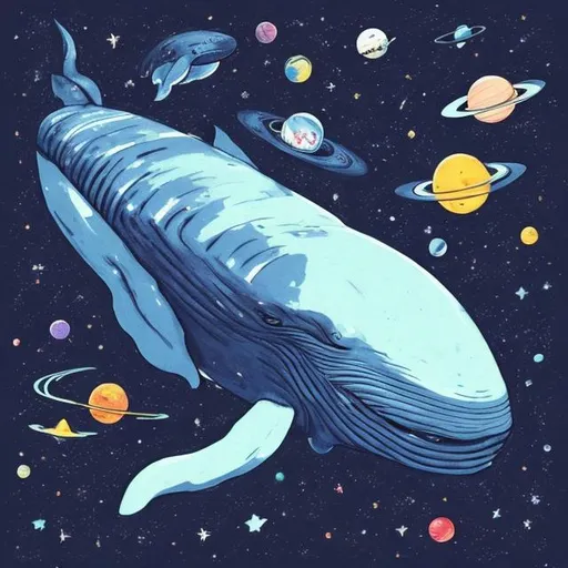Prompt: space whale, surprise me