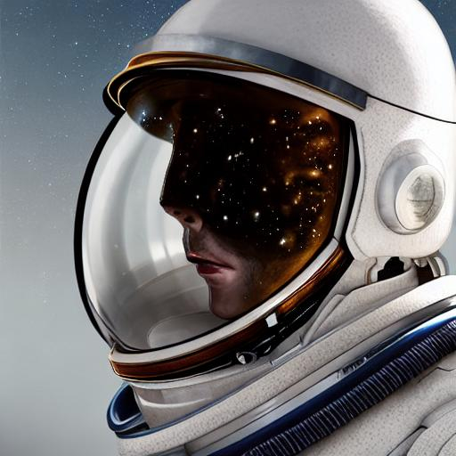 Portrait of a an astronaut with reflective helmet co... | OpenArt