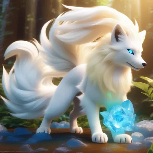 super accurate angry (ice elemental Ninetales), Alol... | OpenArt