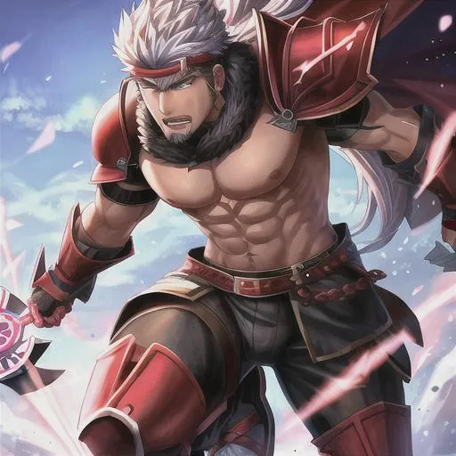 Prompt: male berserker