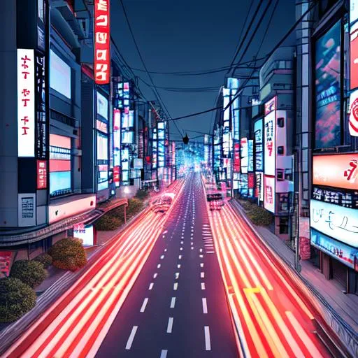 Prompt: Drifting in Tokyo 4k Realistic Nightime Ultra Colored