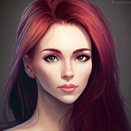 Prompt: Beautiful woman cartoon portrait 