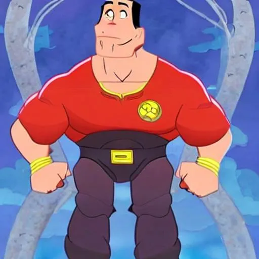 Prompt: john cena as a disney movie