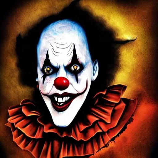 Prompt: killer clown