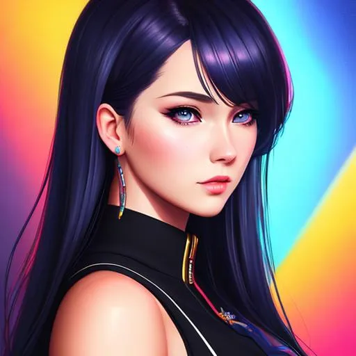 Prompt: Stacey Ryan, color shading, illustration art, front, modern fashion, epic Instagram, artstation, hyperdetailed, unreal engine, modern anime style, anime face, complementary colors, 8k, deviantart masterpiece, oil painting, heavy strokes