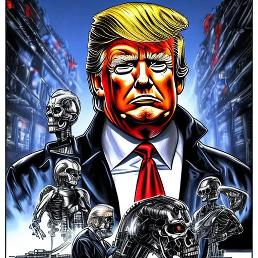 Prompt: Donald Trump as the Terminator