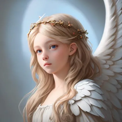 Prompt: A portrait of a angel, 8k, highly detailed