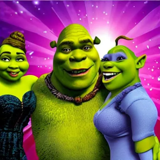 Prompt: Shrek orgy 4k high quality vibes