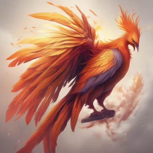 Prompt: A beautiful phoenix bird
