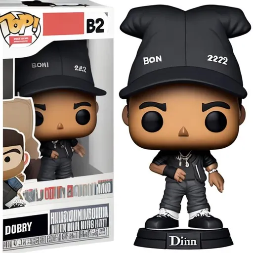 Prompt: Christian Dior b22 sneaker Funko pop figure Huey and riley from  the boondocks