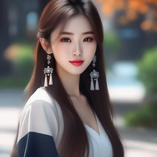 Prompt: Realistic Asian girl full HD 4k