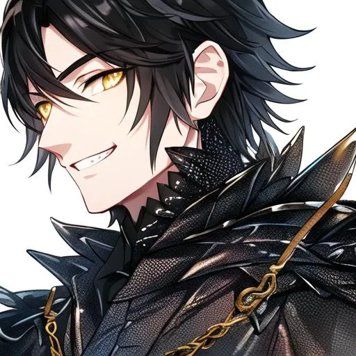 male anime characters with black hair