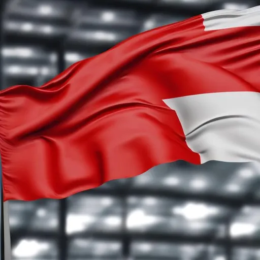 Prompt: Poland flag associate to manufacturing industries
