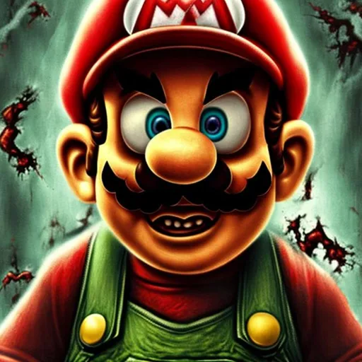 Prompt: zombie mario
