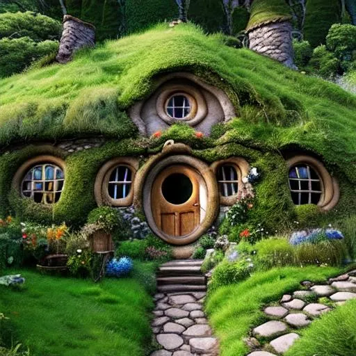 Prompt: hobbits house