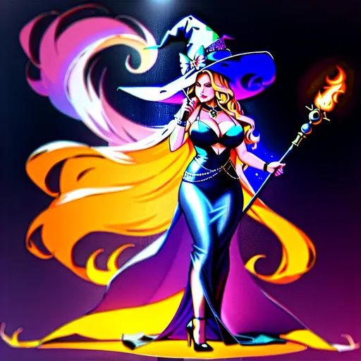 Prompt: Full body, Jennifer Coolidge,
Beautiful, curvesome, fit,
Witch