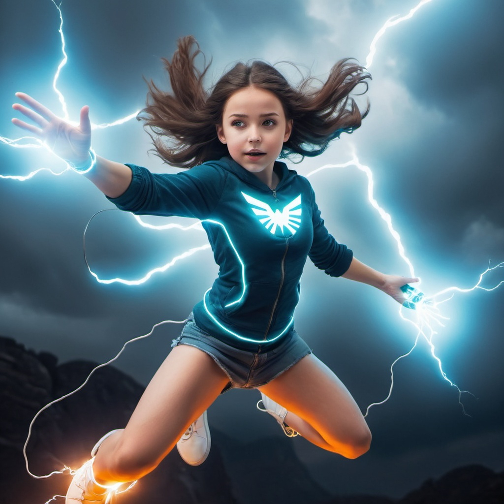a-girl-with-electric-powers-that-is-flying