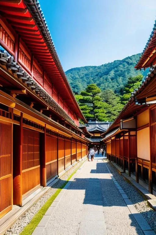 Prompt: tourist at Kyoto in Japan, detailed information