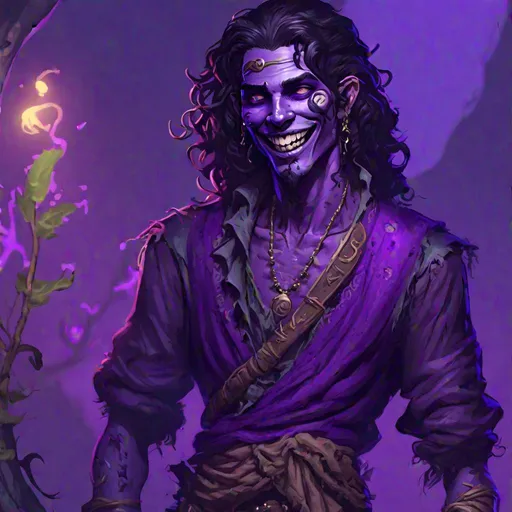 Prompt: Full body splash art of a sweet, youthful, young, handsome, smiling male undead zombie bard, mummified face, shoulder long wavy black hair, skinny, plum medieval purple noble clothes, D&D, dnd, fantasy, highly detailed, sharp focus, digital painting, trending on artstation, 4k, 8k, unreal engine