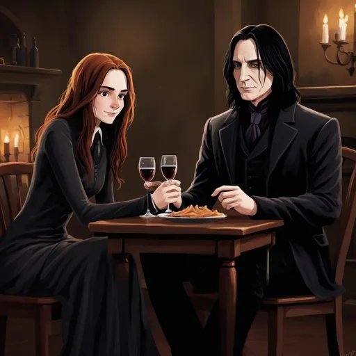 Prompt: Severus and Lily Date Night